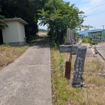 しばらく長い車道歩きの後、ようやく次の登山口に到着しました
近所の100円自販でペットボトル一本追加