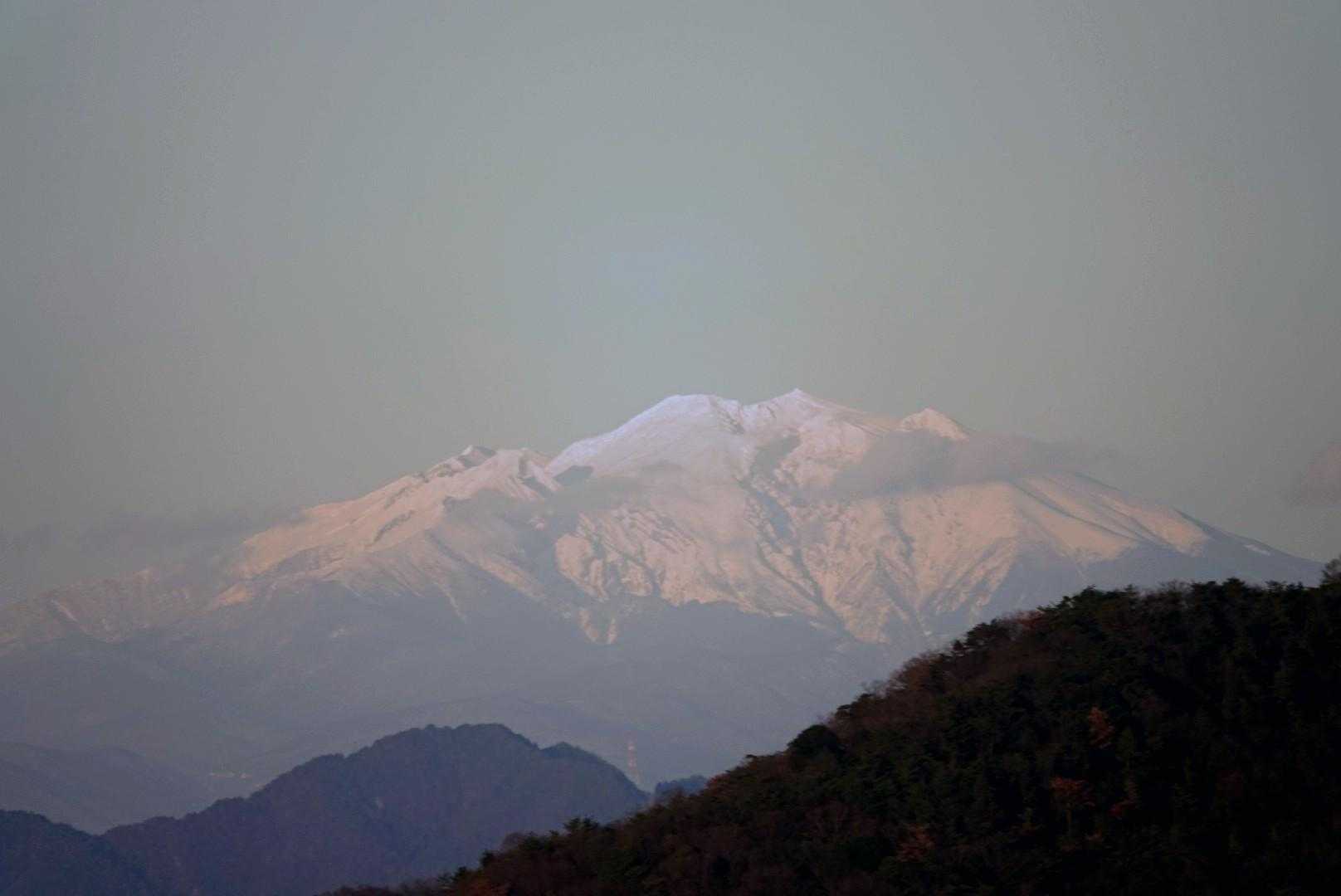 展望は全く期待なく登りましたが、きれいな御嶽山