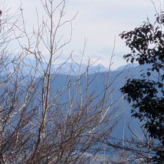 【蛇ヶ岳】山頂から見えた【冠山】