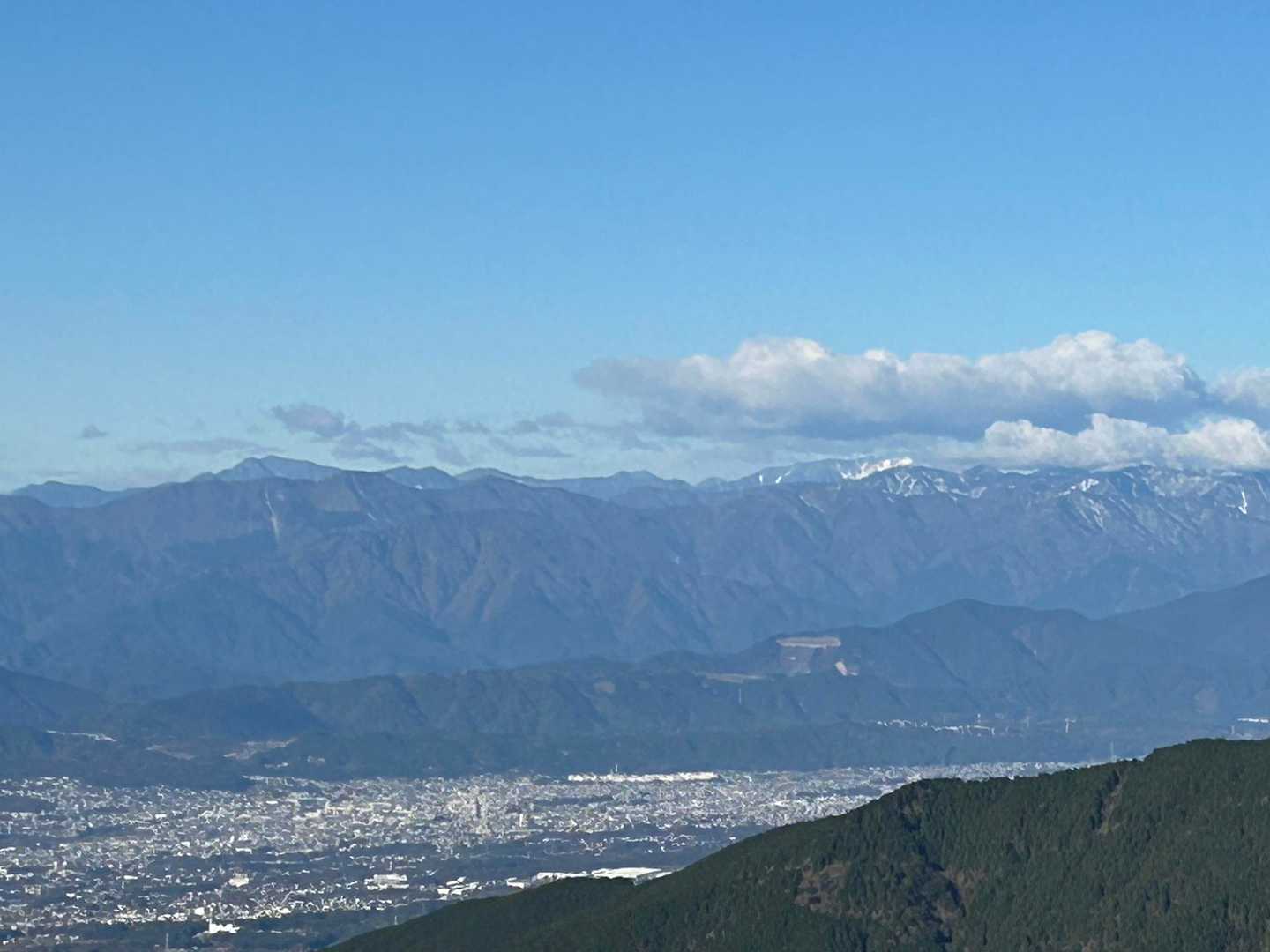 真ん中あたり
大無間山と光岳