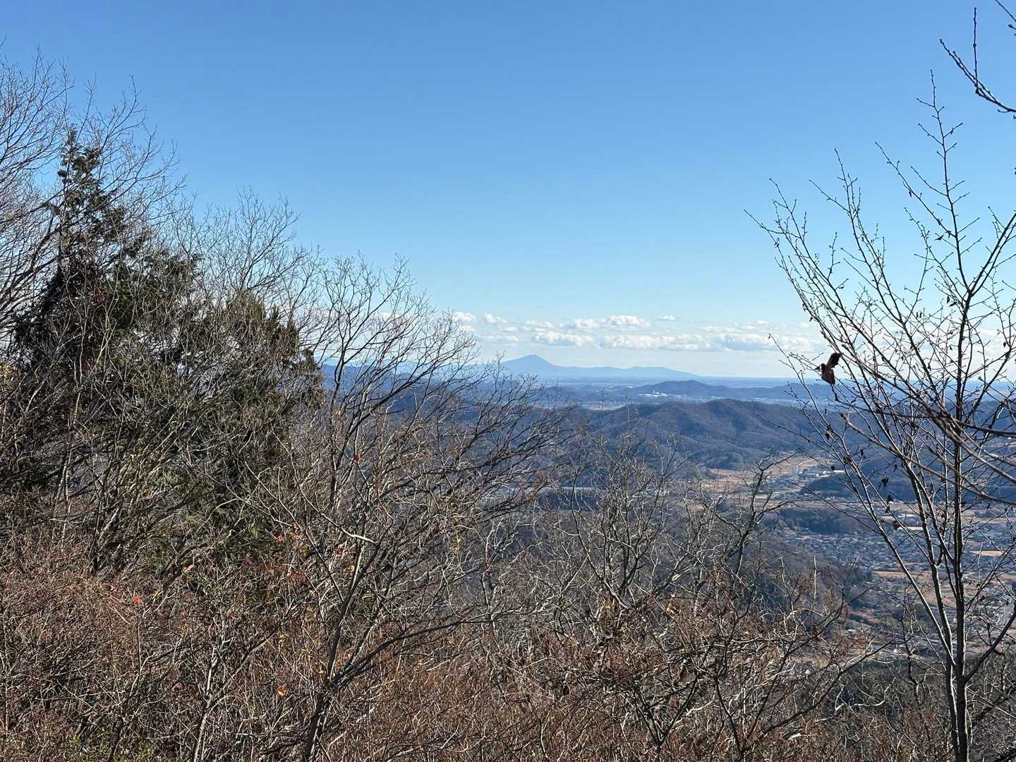 筑波山。