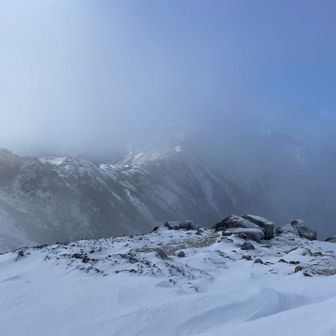木曽駒方面　このあとまた晴れた☀️
