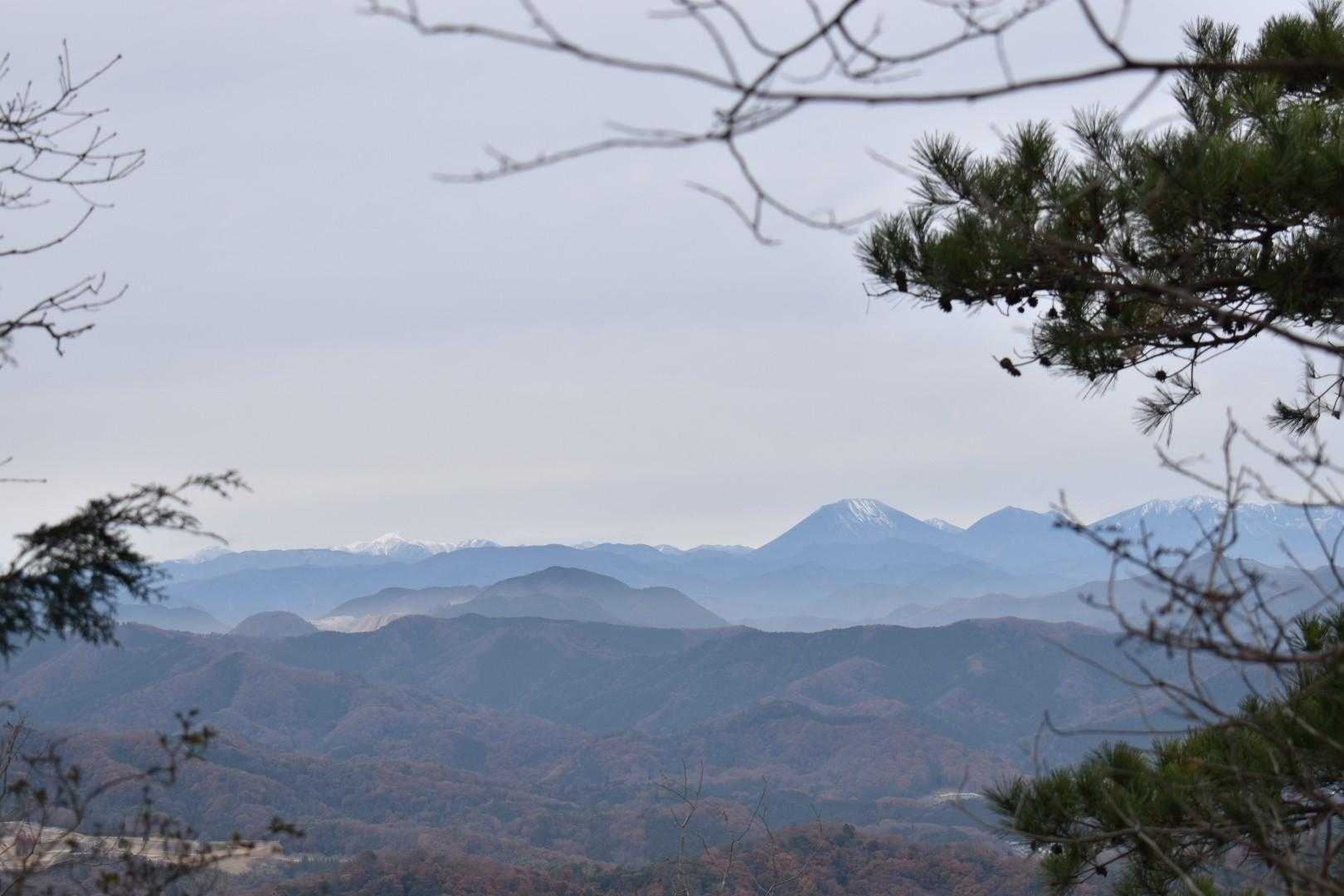 日光ファミリーと左側に日光白根山🏔️