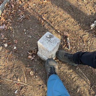 三角点タッチ☺️