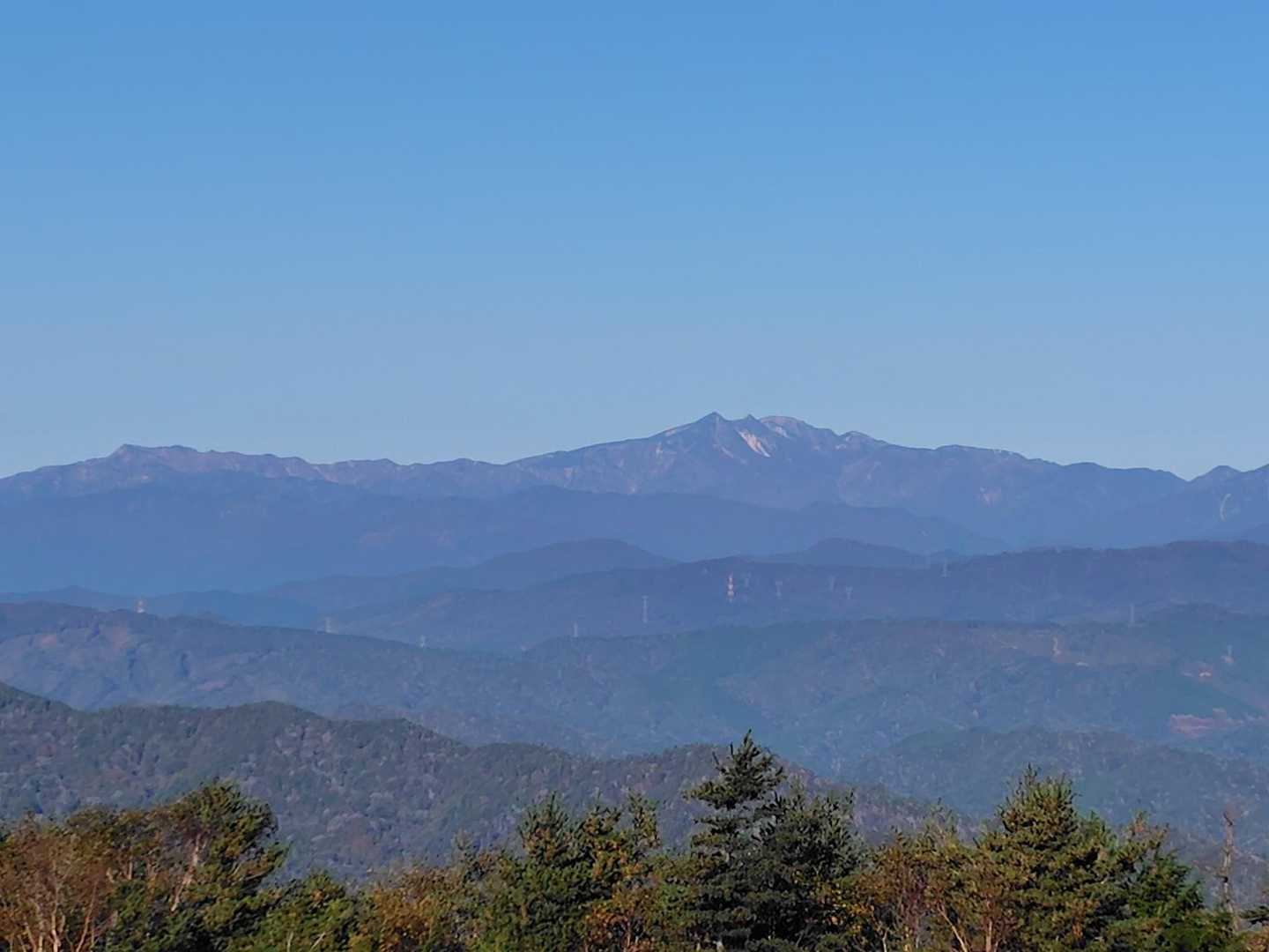 白山、別山アップ。