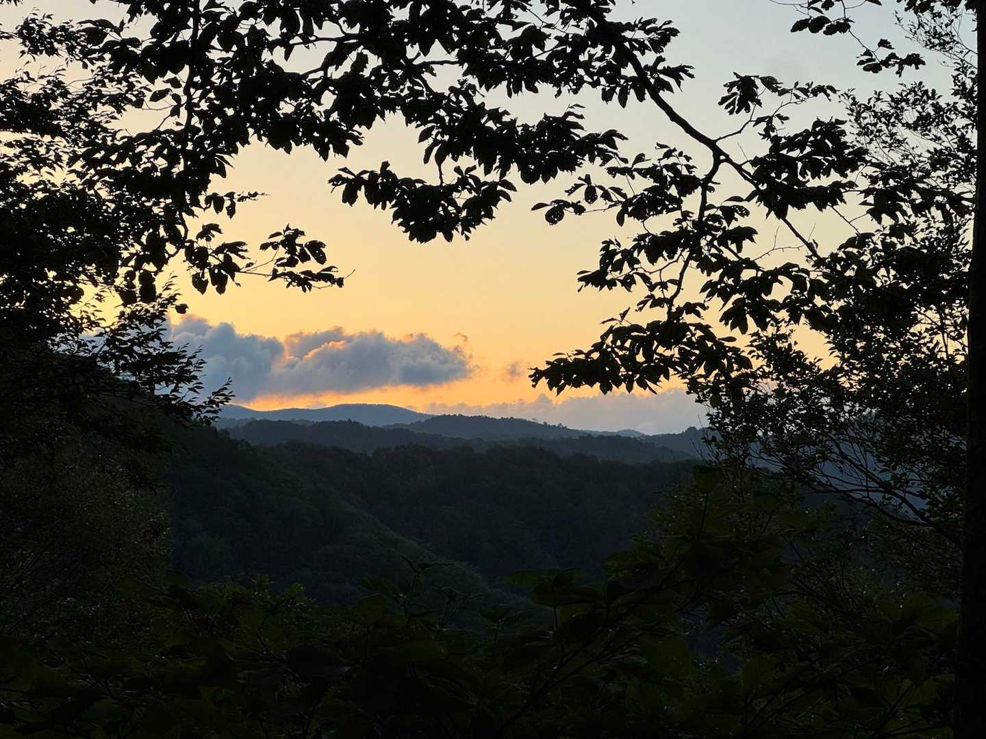空の色はピンクからオレンジへ。
夜が明けるまでにはもう少し。