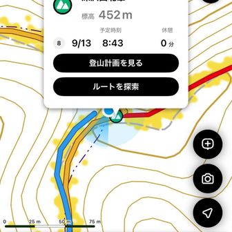 深沢山452m山頂！✨
こちらも山頂標識見当たらず…