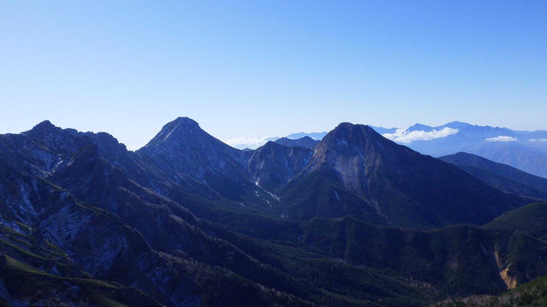 阿弥陀、赤岳、横岳