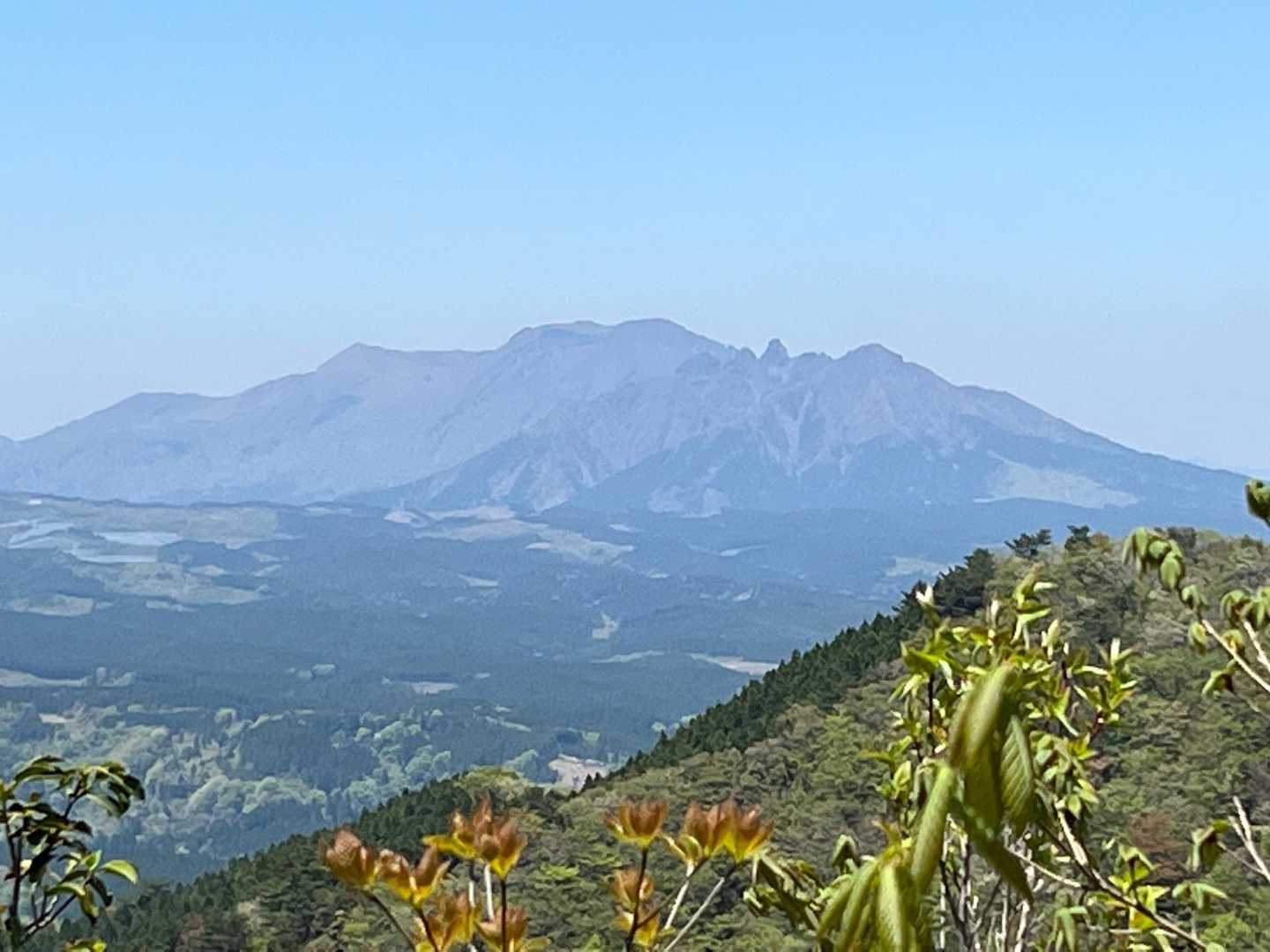 阿蘇山か見えますね！