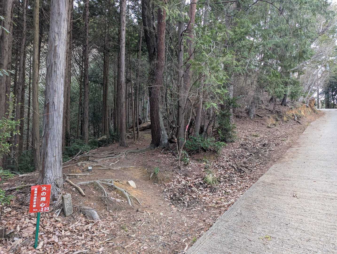 🅿️からすぐ 左は山道  右は舗装路
どちらからでも先で合流