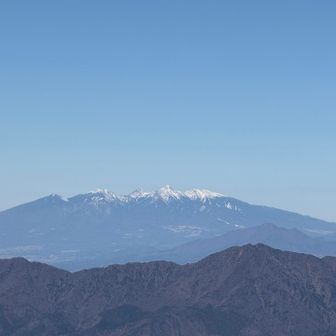 八ヶ岳がくっきりと