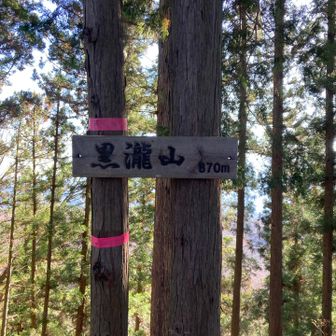 何ヶ所か行きすぎたり、戻ったりして
無事、黒瀧山山頂♪♪