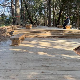 舞台のような登山道？？