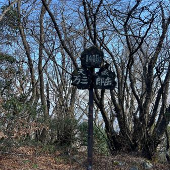 万三郎岳
山頂は眺望なし　ガッカリと言われる所以か？
ベンチはあり