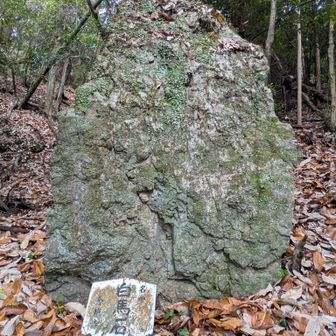 白馬石。名板が見える様にお掃除。そのお礼が、Quest the Chinese Zodiac！！
