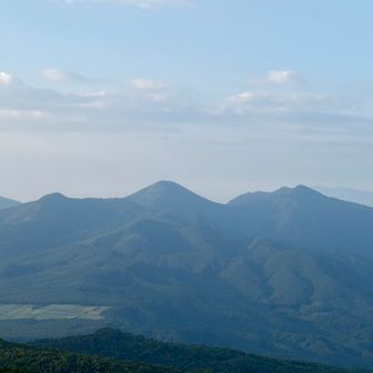 湯ノ丸山、烏帽子岳　スッキリ晴れてる☀️