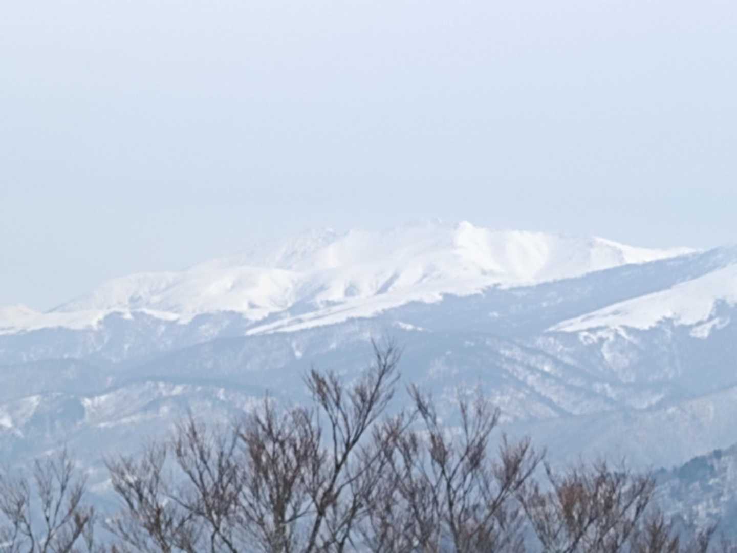 真っ白な薬師岳が目立ちます🏔️