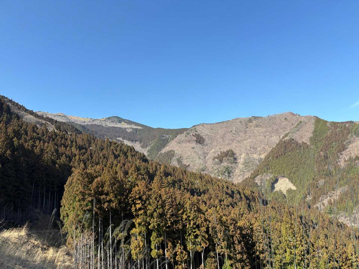 下山するとこの青空