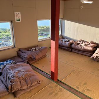 山荘の大部屋。たしか21号室だったかな？