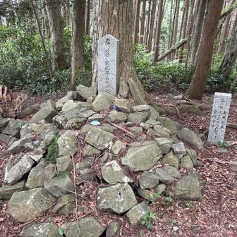 葛城修験１１番経塚✨🙏

この経塚は経塚山山頂にあり、和泉砂岩や礫岩を積み重ね塚としていて近くにある行所七大竜王社は、地域の人々に「雨乞いの神」として尊崇されているらしいです🧐。