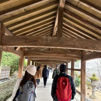 398メートルの回廊も素敵です