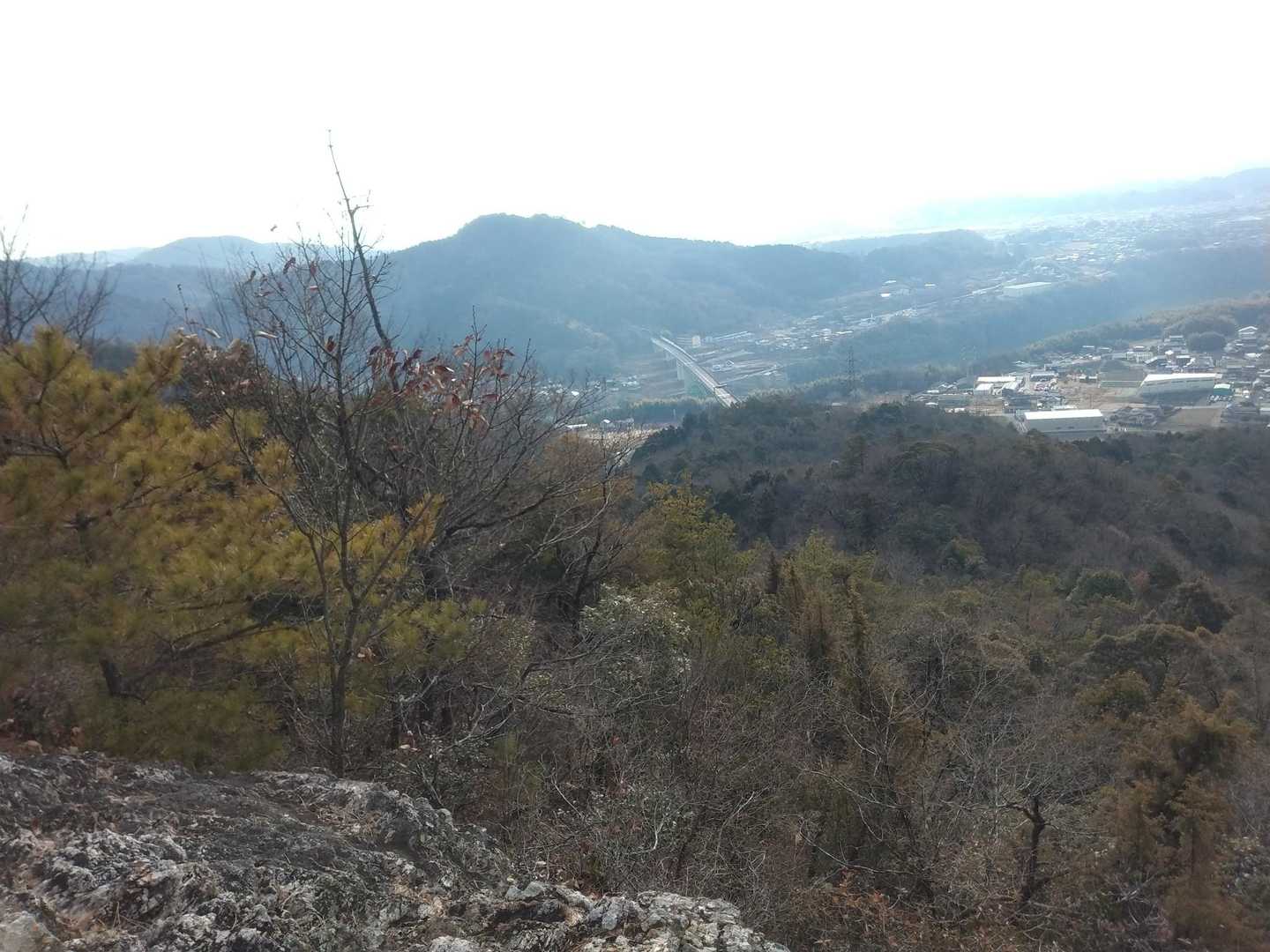 途中の岩場から