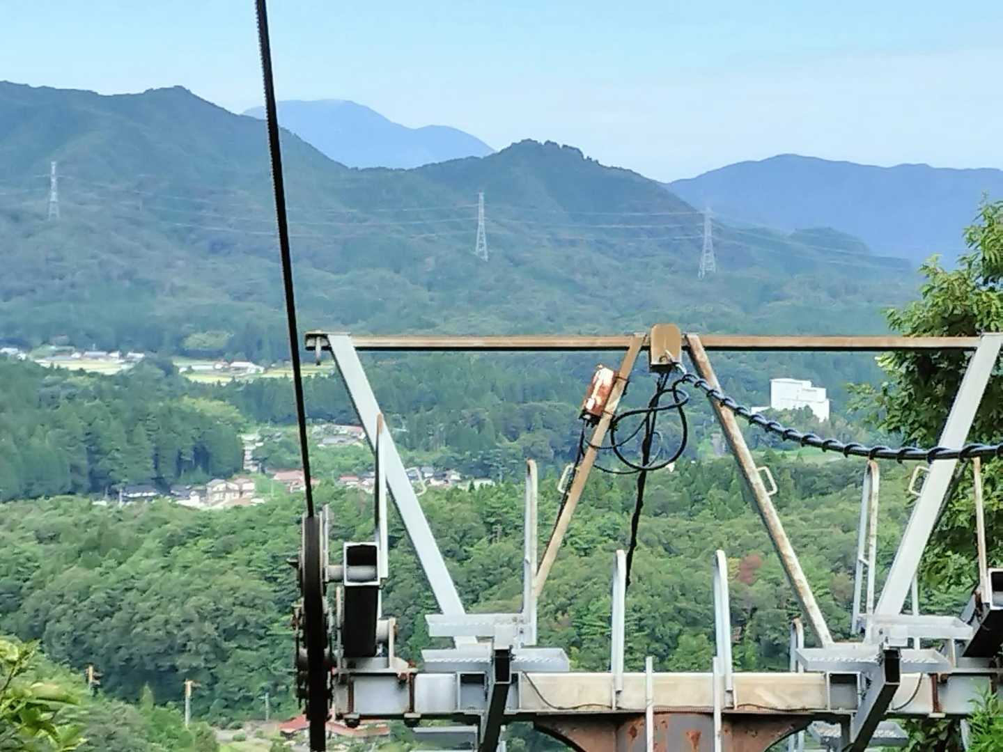 三瓶山が見えます。