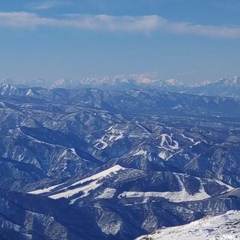 白馬、立山、水晶、薬を遠望