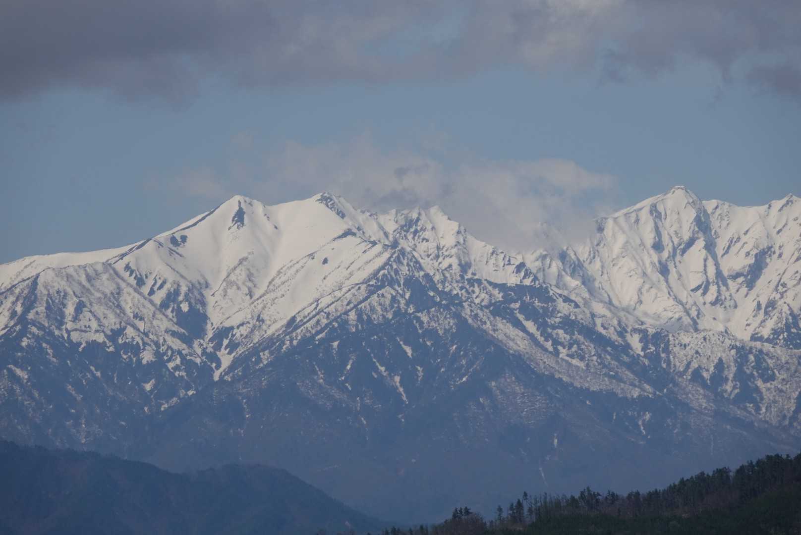 光城山-烏帽子峰-長峰山 縦走コースの写真