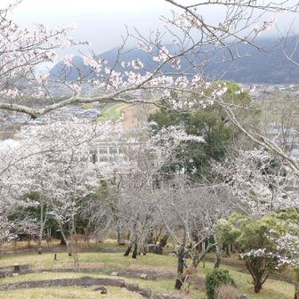 南、たつの北高校方面
祇園嶽、城山の山頂はガスっていますが風情があります✨