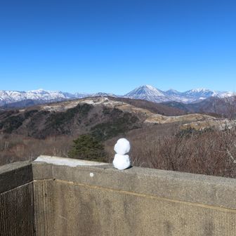 最後にゆきだるまを作って記念撮影⛄
ゆきだるまの形がいびつですね、不器用なんです😅