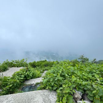 一瞬下界が見えました。