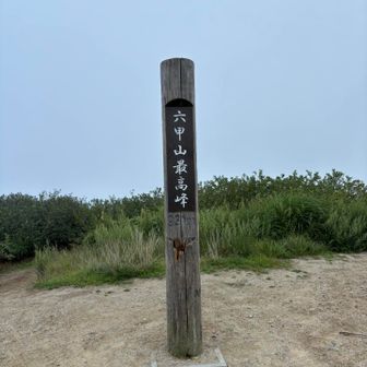 最高峰だけ真っ白〜