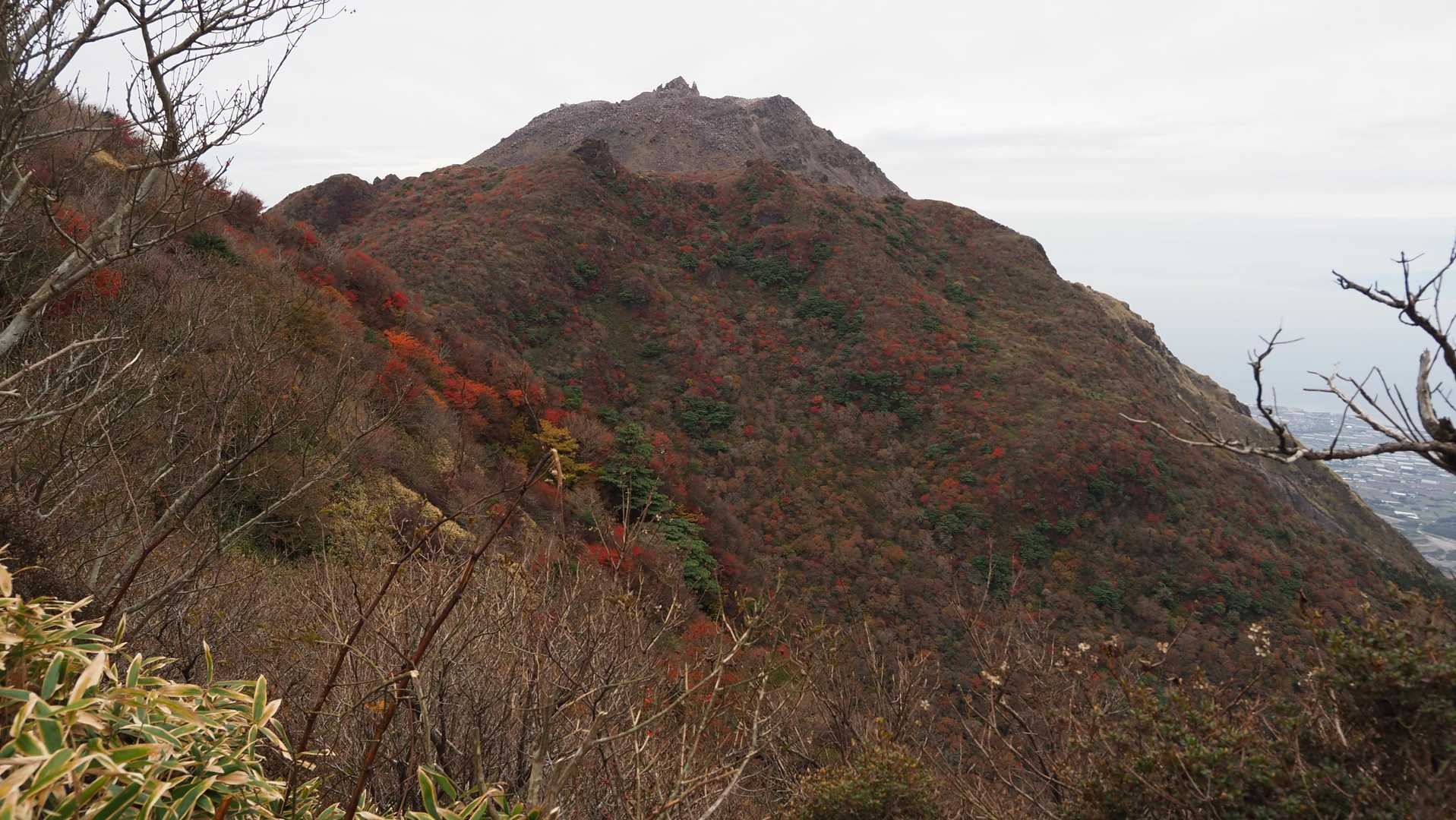 妙見岳を過ぎ尾根道へ
ここで新山に御挨拶