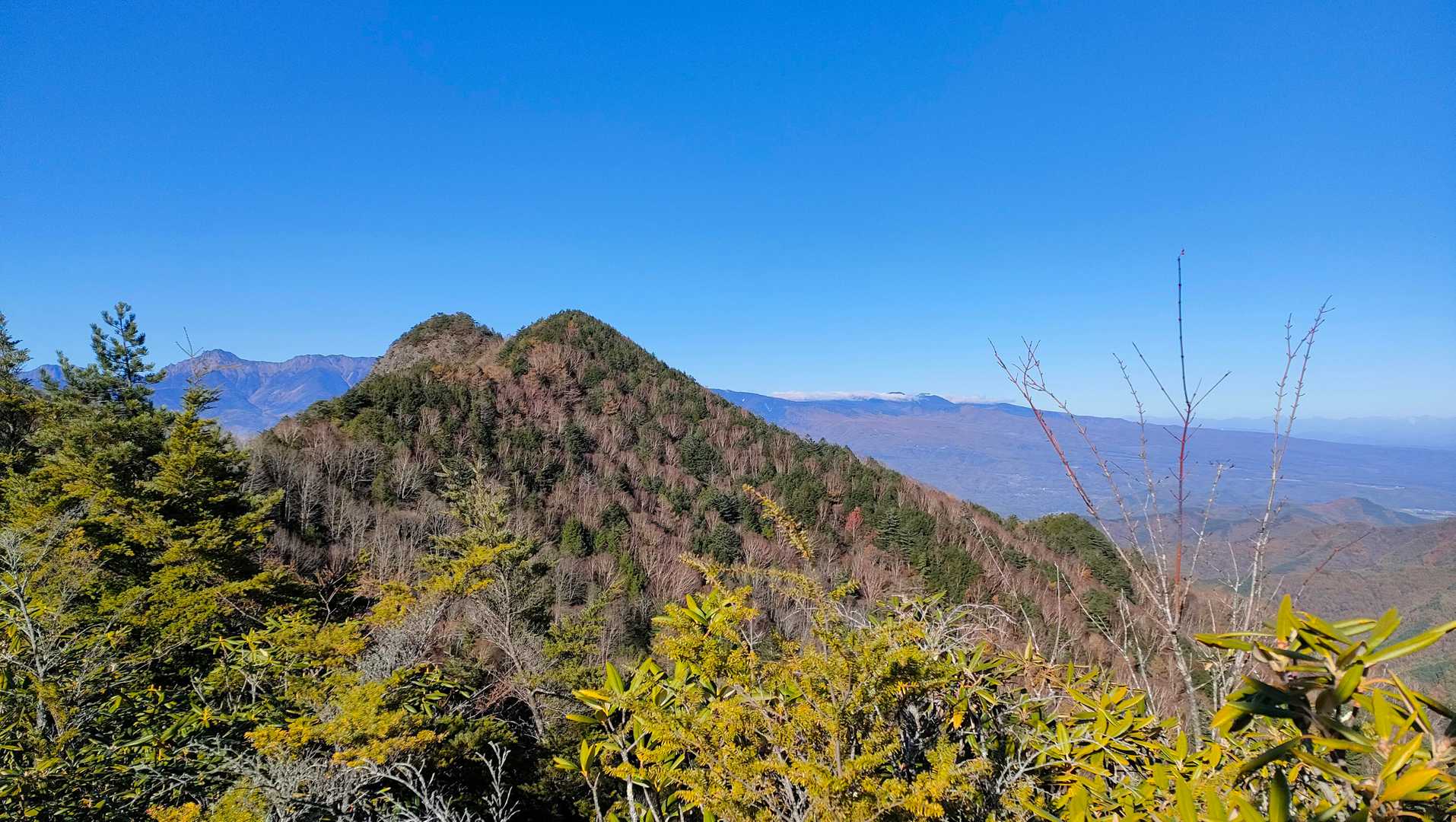 男山はもうすぐ。また下って登り返します。
地図や見た目より少し怖い所もありますが、普通に通過できます。