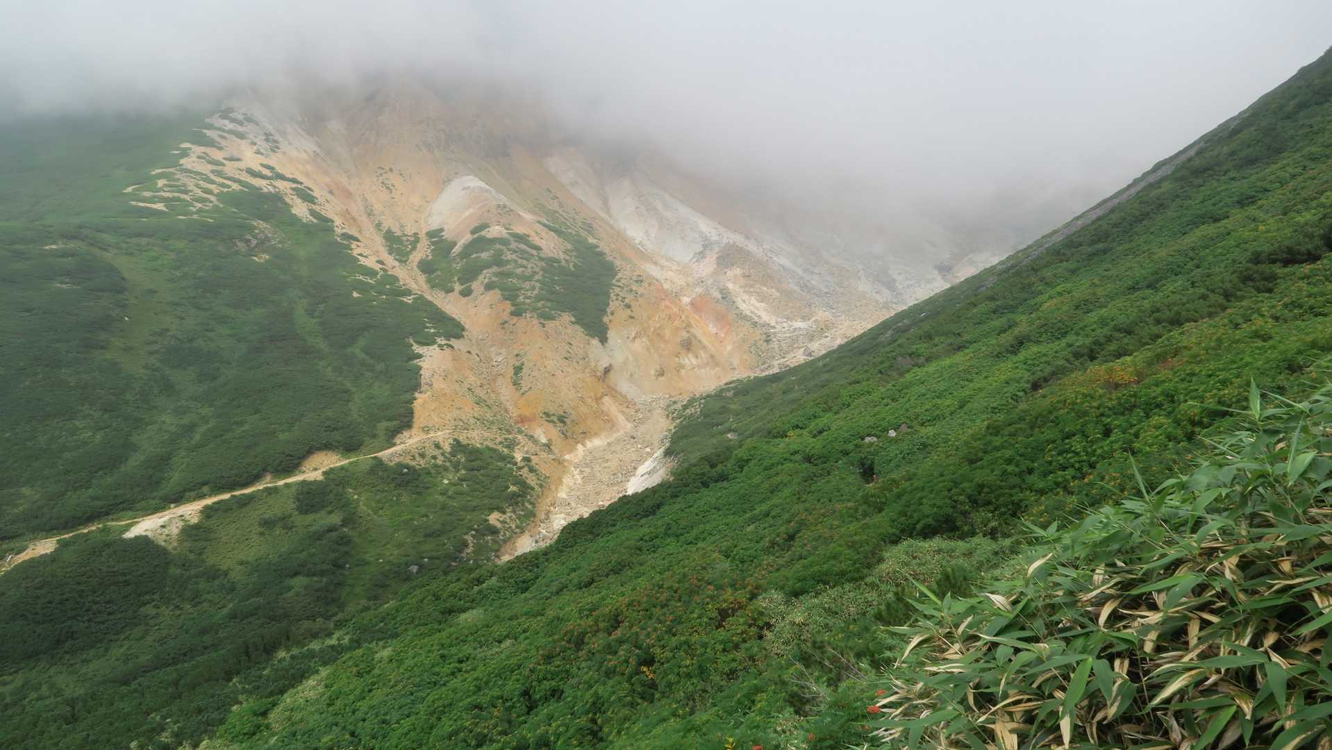上ホロカメットク山-十勝岳 縦走コースの写真