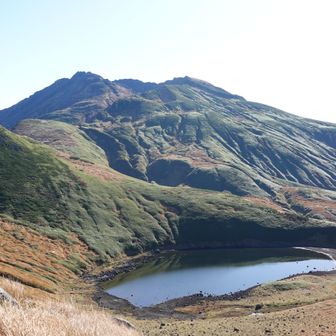 どの角度でも絵になる鳥海山
右下にこれから通るルートも見えます