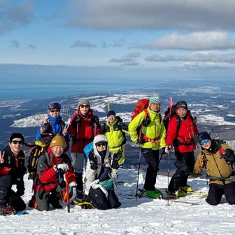 鳥海山・七高山・笙ヶ岳 絶景バッグに全員集合！