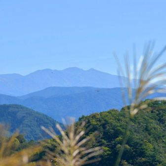 秋晴れの中、少し汗ばむけど
今日は、「寒露」
気持ちいい鞍掛山から
白山遥拝