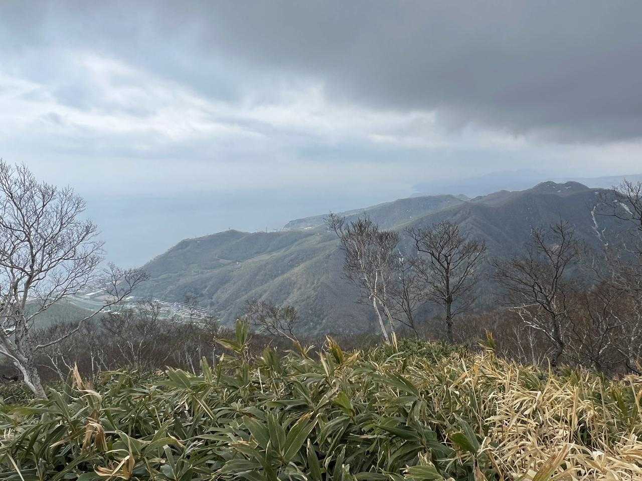 羅臼市街方面。
