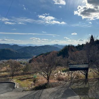 西の奥には大峰山系と大台ヶ原の山々が見えます。