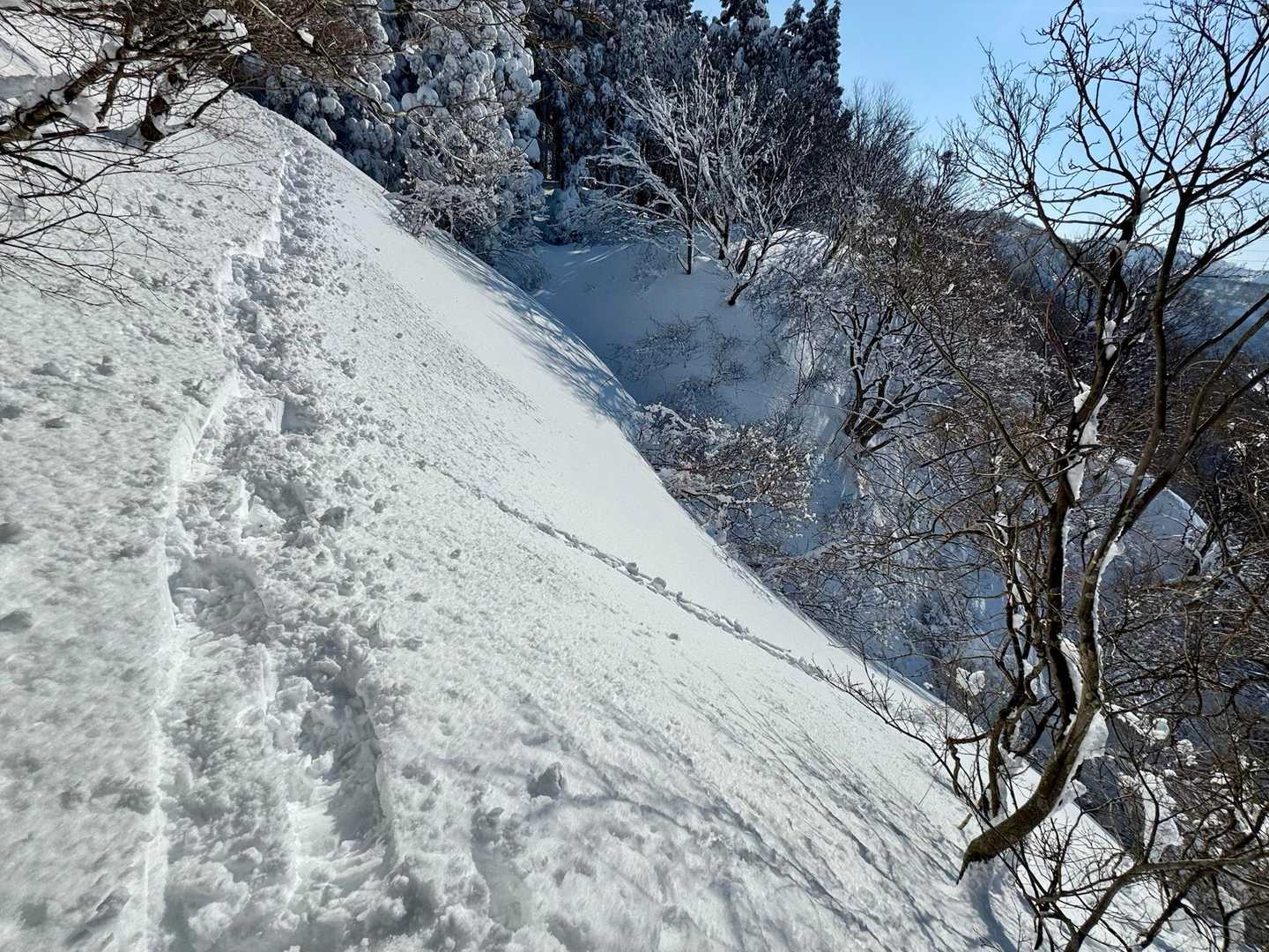 ちょっと怖いトラバース😰