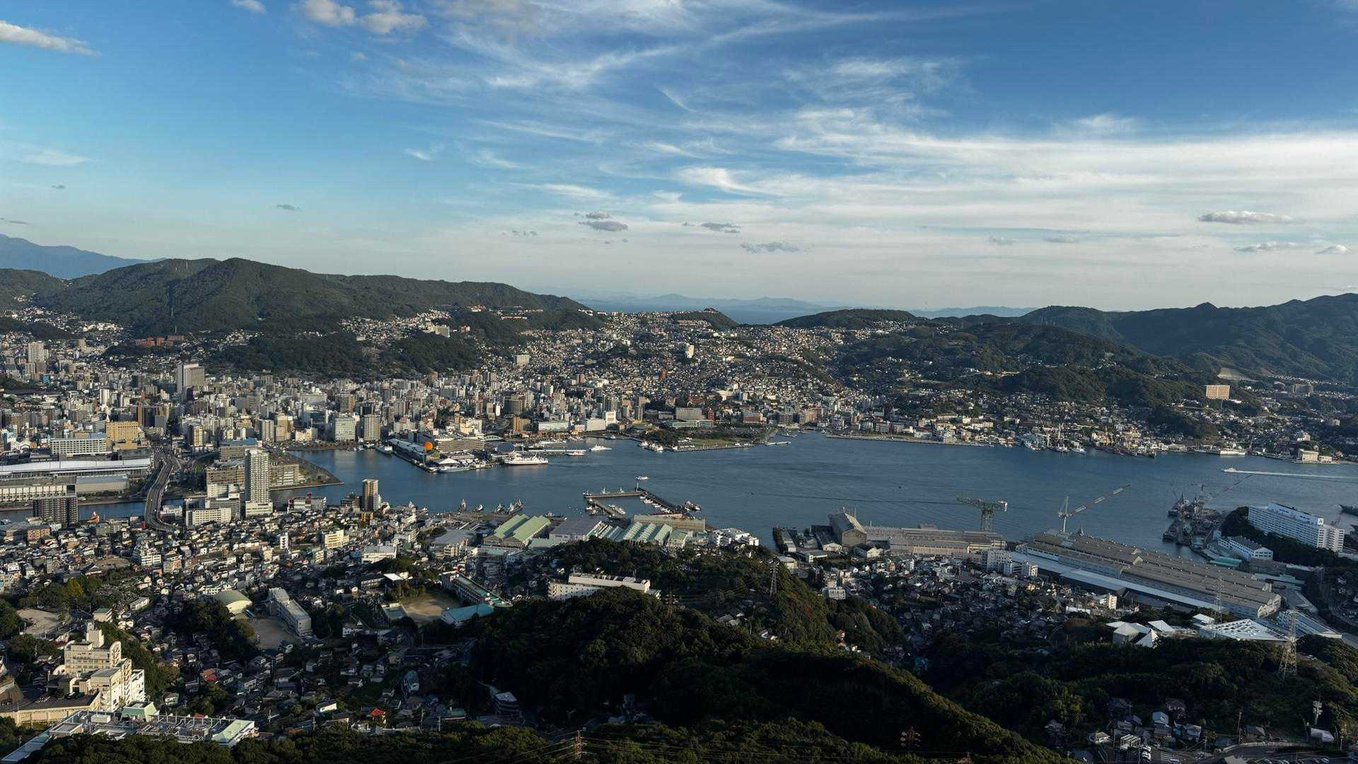長崎港の全景