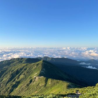 名残惜しいけど下山の支度
絶景を堪能しながら歩けるなんて✨✨