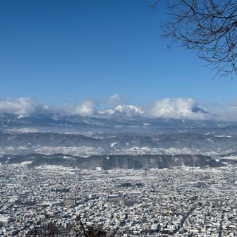 高妻。飯縄、黒姫は雲の中かな？