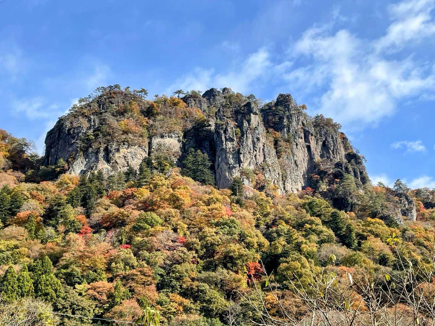 独特な山容が、山梨県の岩殿山と相通じるものがあります。しかし、登山としてのレベルが高いのも事実です😅