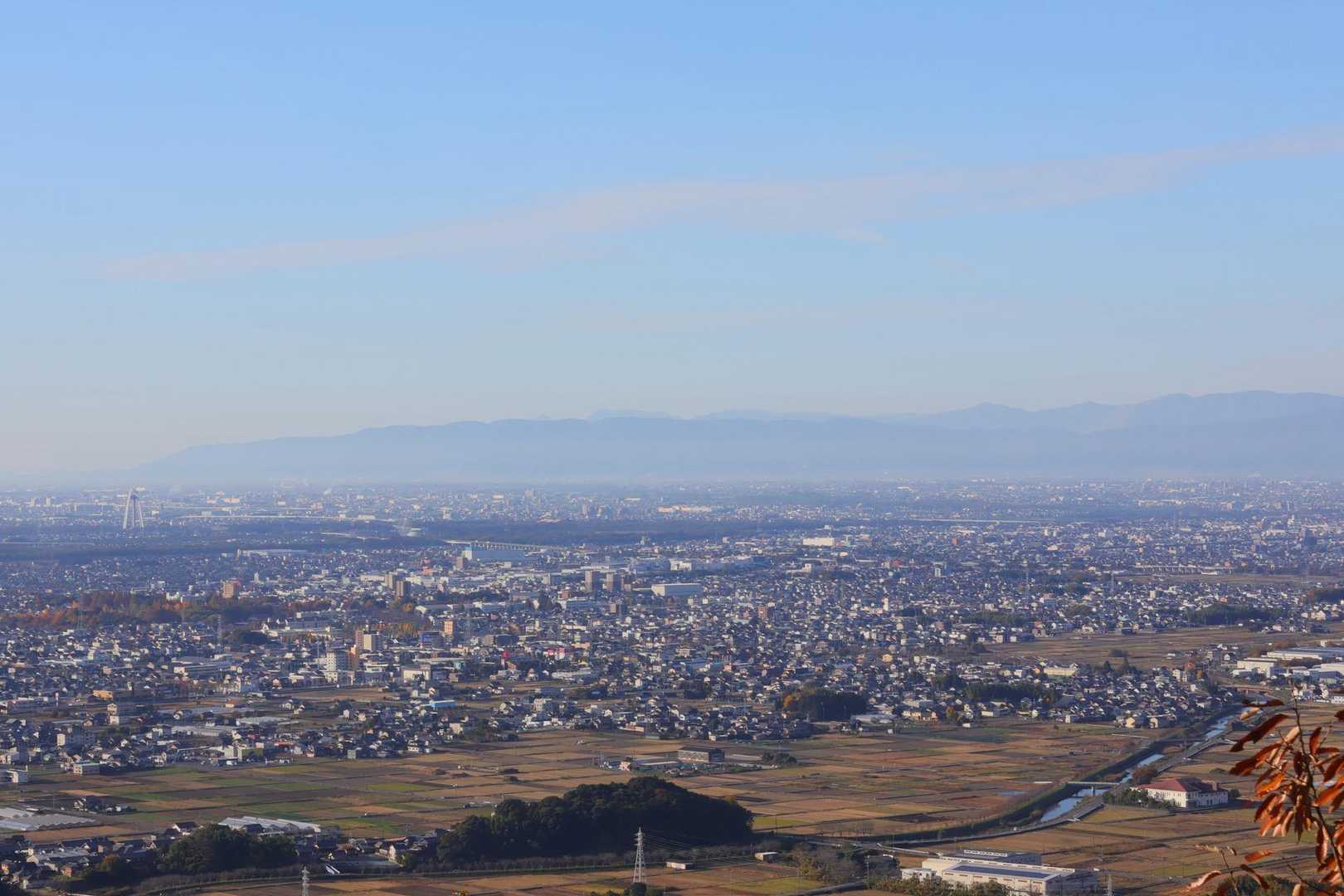 多度山から養老方面