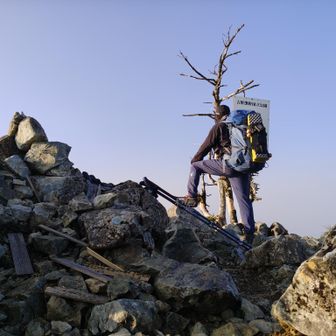 今年5回目の八経ヶ岳は☀快晴だよ👍