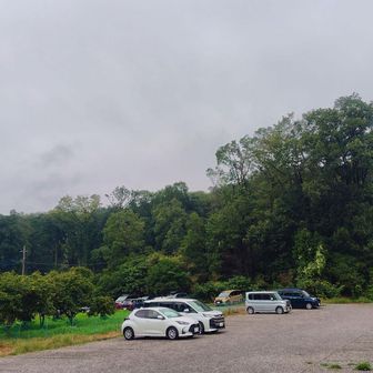 AM11時前、いつもの日和田山駐車場が満車に近かったので、一つ奥の駐車場。空は朝からどんよりです。気温は25℃