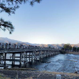 子供達育ててた頃はシーズン以外は静かだった渡月橋
あの頃が懐かしいなぁ☺️
今は京都らしさがすっかり無くなって残念😢